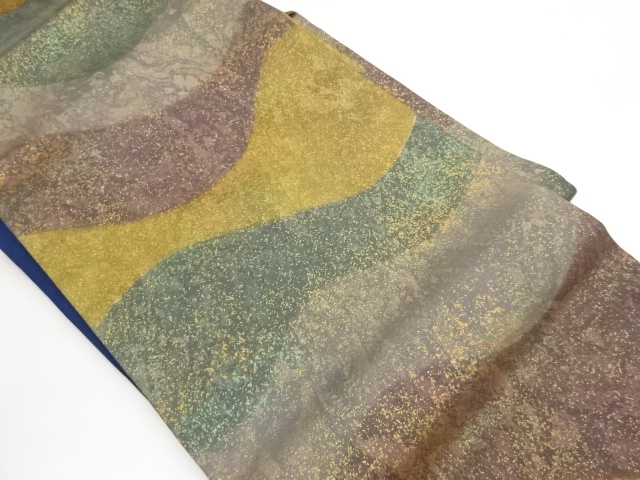 引箔変わり模様名古屋帯